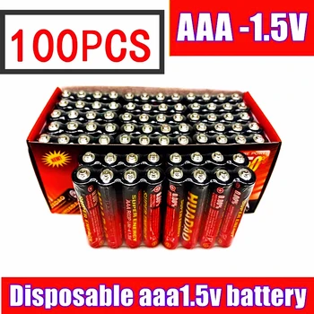 100 KOZARCEV NOVO Baterijo 1,5 V AAA, za Enkratno uporabo Alkalnih Suho za Led Luči, Igrače, Mp3 Bliskavica Britev CD PlayerWirelessMouseKeyboard