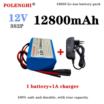 100% trajne visoke zmogljivosti 3S2P 12V za 12,8 Ah 18650 litij-ionska baterija za polnjenje z Bms litijeve baterije protection board