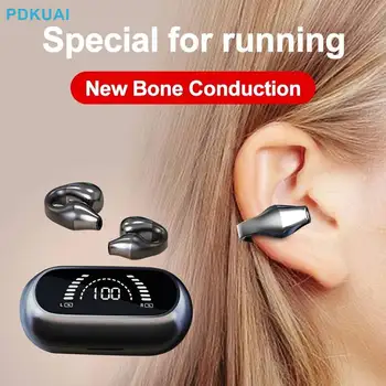 2023 NOVE Kostne Prevodnosti Slušalke Bluetooth 5.2 Uho Posnetek na Uho Uhan Brezžične Slušalke Športne Slušalke Ear Kavelj z Mic