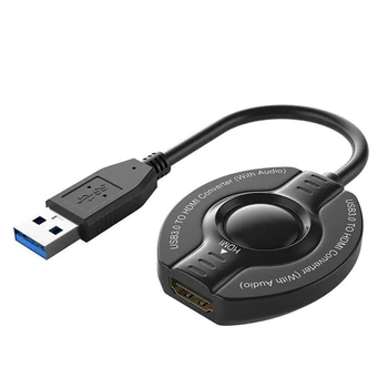 2024 Novo USB3.0, da vmesnik USB 2.0 do 1080P/60Hz Adapter Pretvornik za RAČUNALNIKOM, Televizijo Projektor