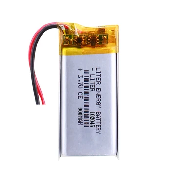 3,7 V 900mah 102045 Litij-Polimer LiPo Baterijo za ponovno Polnjenje Za LED GPS DVD MP5 Snemanje Pero