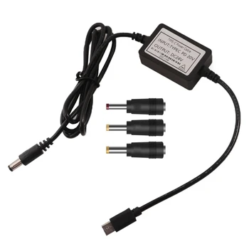 ESTD USB Tip C Moški-5.5X2.1mm Moške Moči Podaljšek Kabel za Polnjenje Polnjenje Kabel Adapter s 3 Adapter