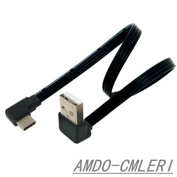 Flache ellenbogen USB-C Typ C Gor in Dol, 90 Grad daten ladekabel Povezave und Rechts USB universal daten kabel za Android ročne ikone-handys
