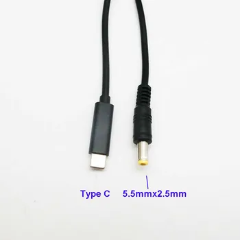 Hitro polnjenje PD calbe USB-tip C c moški na 5,5*2,5 mm DC Nasvet PD za Asus, Acer, HP, Toshiba Pretvornik Kabel
