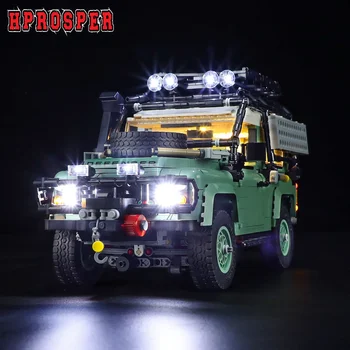 Hprosper LED Luč Za 10317 Land Rover Classic Defender 90 Dekorativne Svetilke Z Baterijo Polje (Ne Vključuje Lego gradniki)
