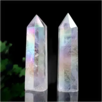 Kristalno Točke Palico Zdravilni Kamen, Naravni Aura Rose Quartz Meditacija Doma Dekoracijo Reiki Poliranega Kamna Čakro Stolp