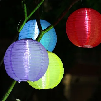 LED Sončne Svetlobe Dekorativna Sončne Svetilke Nepremočljiva Prostem Viseče Luči za Vrt, Dvorišče Festival Praznovanje Stranka Ornament