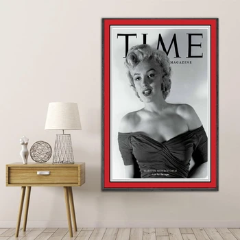 Marilyn Monroe je čas, Glasba Star Glasbeni Plakat Stensko Slikarstvo Doma Dekoracijo (Brez Okvirja)