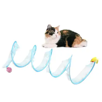 Mačka Predor Igrača Upogljivi S Tip Predor Mačka Prehod Vzletno-Pristajalne Steze Pet Interaktivne Igrače