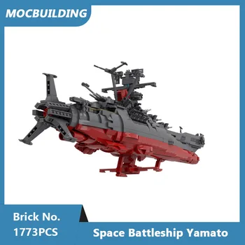 MOC gradnikov Prostora Bojna ladja Yamato Model DIY Sestavljeni Opeke Izobraževalne Ustvarjalna Zbirka Božič Igrače Darila 1773PCS