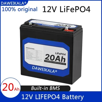 Novo 12V 20Ah LiFePo4 Baterija Litij-Železo Fosfat 12V 24V LiFePo4 Baterije za ponovno Polnjenje za Otrok Skuterji Motorni Čoln Brez Davka