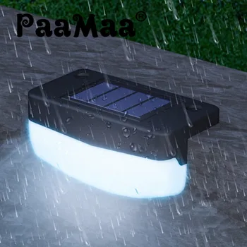 PaaMaa LED Sončne Stopnice Lahka Nepremočljiva Prostem Vrt Prehod Dvorišče Terasa Guardrail Korak Svetlobe Krajine Svetlobe