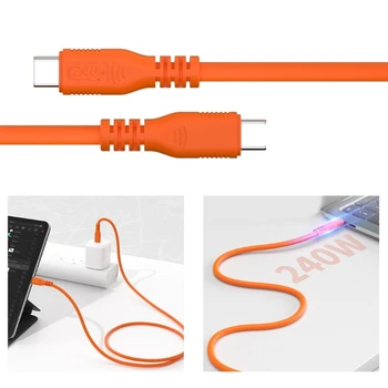 USB C do USB C Kabel PD Hitro Kabel za Polnjenje 240W za Telefon 15/15Plus/15Pro