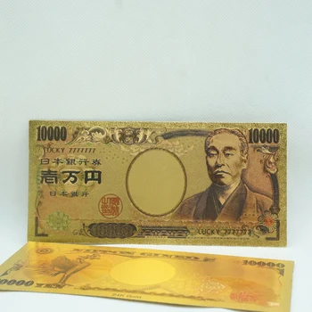 Zlato Bankovci v 24K Gold Novi Japonski Denar za Zbirko Bankovcev